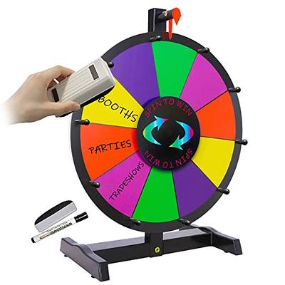 Hooomyai 12 Inch Heavy Duty Spinning Wheel with 12 Slots Color Tabletop  Prize Wheel Spinner with Sta…See more Hooomyai 12 Inch Heavy Duty Spinning