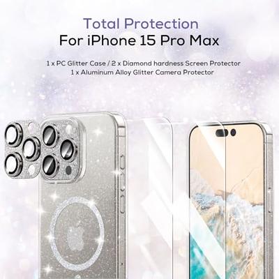  for iPhone 15 Pro Max Case with Metal Camera Stand [9H