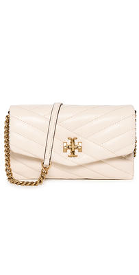 Tory Burch Kira Chevron Pop Edge Chain Leather Wallet