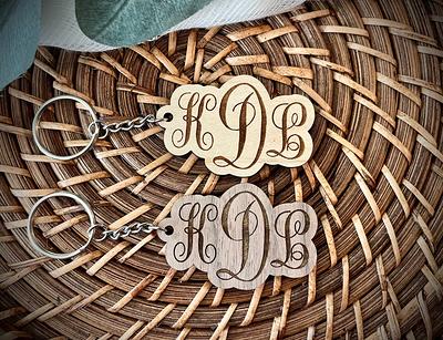 Personalized Monogram Key Chain, Gift for Women, Name