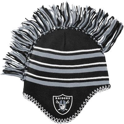 Men's Fanatics Branded Black Las Vegas Raiders Heritage Cuffed Knit Hat with Pom