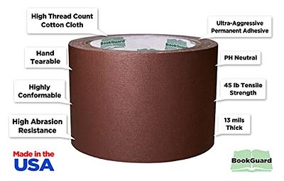 3/4 inch BookGuard Premium Cloth Book Binding Repair Tape: 15 yds, Red