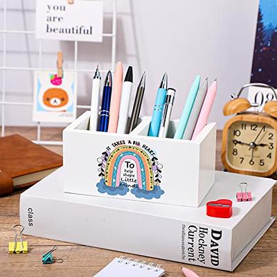 Desk Organizers Office Storage Supplies: Pen Holder Accessories for Pencil  Marker - Wooden Desktop Stationary Organization for Office Decor - Art  Supply Desk Caddy for Classroom School Home - Yahoo Shopping