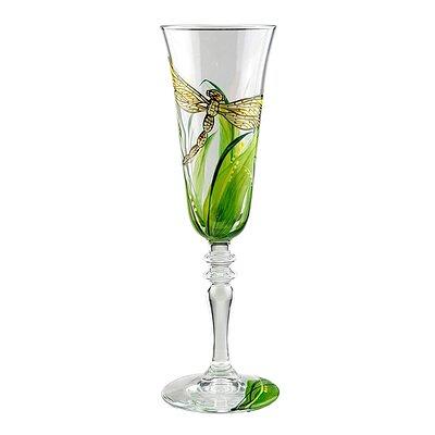 The Wine Savant Flower Vintage Glass Coupes 7oz Colorful Cocktail, Mar