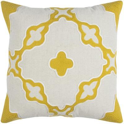 The Sak Home Hacienda 18 x 18 Pillow Cover - White - 18 x 18 in