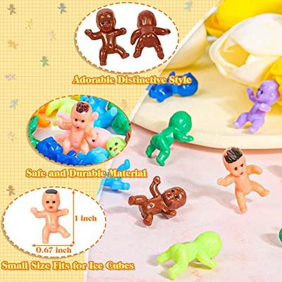 Selizo 100 Mini Plastic Babies: Assorted Colors, Tiny King Cake Figurines  for Baby Shower Games & Ice Cube Fun - Yahoo Shopping