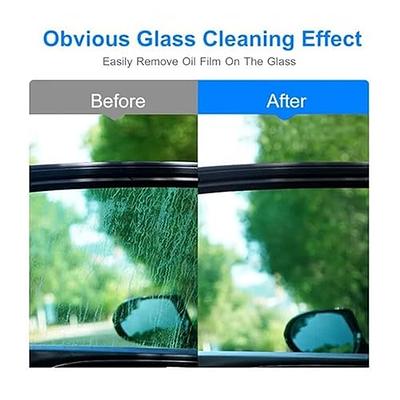 Car Glass Oil Film Stain Removal Cleaner,Oil Film Remover for Glass,Car  Glass Windshield Oil Film Cleaner,Oil Film Remover for Car Window,Universal
