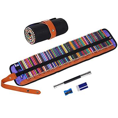 Colored Pencils Set with Canvas Wrap for Drawing Adult Coloring Books  Artist Beginner Teens School Travel Birthday Gifts Art Drawing Supplies,  Oil