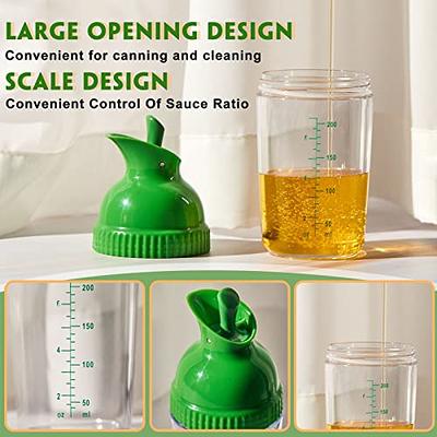 Salad Sauce Vinaigrette Dressing Maker Shaker Mixer Measuring Cup