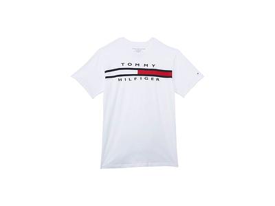 Tommy Hilfiger Kids Signature Flag Tee (Big Kids) (100 White) Boy's Clothing  - Yahoo Shopping