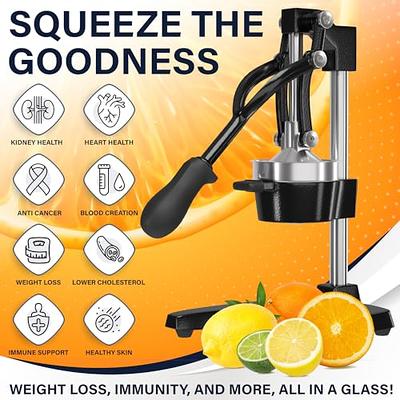 Lemon Squeezer Citrus Juicer Hand Press Heavy Duty Manual Squeeze Juice  Extractor Maker Orange Lime Grapefruit Presser 