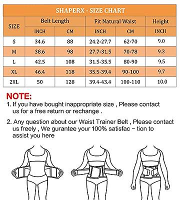 SHAPERX Women Waist Trainer Eraser Belt Tummy Control Waist Trimmer  Slimming Belly Band Shaper, SZ8002-Rose-L - Yahoo Shopping