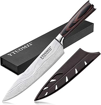 Chef Knife Set 3-Piece, Aonbor Japanese Knife, 8 Chef's Knife & 7 Santoku  Knife& 5 Utility Knife, Black Sharp Kitchen Knife Set, 5cr15mov High