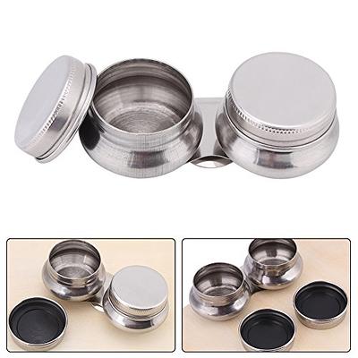 Palette Cups Paint Pot Container with Lid and Clip Double Dippers - Silver  - Yahoo Shopping