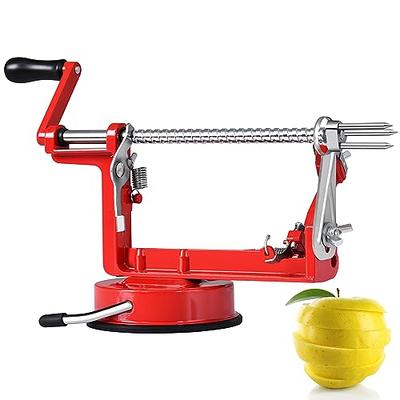 Apple Peeler Corer, Long lasting Chrome Cast Magnesium Alloy Apple Peeler  Slicer Corer with Stainless Steel Blades and Powerful Suction Base for  Apples and Potatoes(White) - Yahoo Shopping