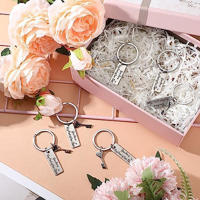 32 Pcs Thank You Gifts Keychain Bulk Employee Appreciation Keychain  Christmas Gift for Volunteer Coworkers Women Men