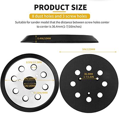 5 inch 8 Hole Sander Hook and Loop Replacement Pad For DeWalt DW420, DW421,  Dw423, DW426, D26451, D26453 Orbital Sander