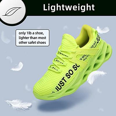 Furuian Shoes for Men Lightweight Women Safety Shoes Steel Toe Sneakers, Green - Yahoo Shopping