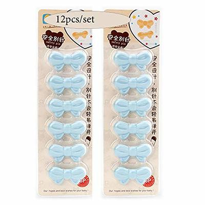 12 pcs Safety Pins Child Proof Safety Pin, Bow-Knot Safe Pins,Plastic Head,  for Fabric Diapers, Garment Repair Baby Safety Pins Secure Clips for  Fastening Baby Clothes Diaper Napkins (Blue) - Yahoo Shopping