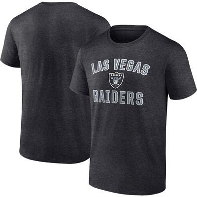 Men's Fanatics Branded Heathered Charcoal Las Vegas Raiders Logo