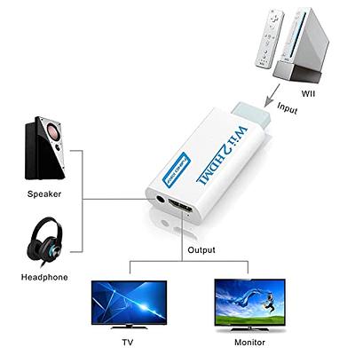  GANA Wii to hdmi Converter, wii to hdmi Adapter, wii to  hdmi1080p 720p Connector Output Video & 3.5mm Audio - Supports All Wii  Display Modes : Video Games