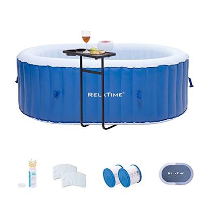 WEJOY Portable Hot Tub 61X61X26 Inch Air Jet Spa 2-3 Person Inflatable  Square Outdoor Heated Hot Tub Spa with 120 Bubble Jets, Grey - Yahoo  Shopping