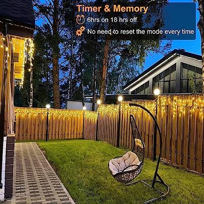 DAYBETTER Solar String Lights Outdoor, 2 Pack 50Ft Waterproof Solar Fairy  Lights, 8 Modes Copper Wire Twinkle Lights r for Patio Tree Christmas