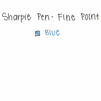  SHARPIE Felt Tip Pens, Fine Point, Blue, 2-Count : Office  Products