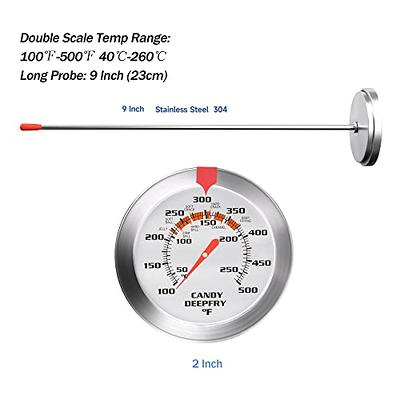 Sensitive Food Liquid Thermometer with Metal Probe and Larger
