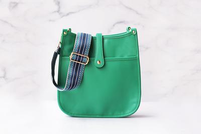 large green vegan leather tote purse, custom hobo crossbody bag, work  messenger for women, zipper shoulder bag with pocket