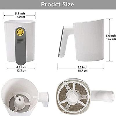 Electric Flour Shifter, 4 Cup Capacity, Automatic Flour Strainer, Handheld  Leakage Powder Sifter Battery Operated, Fine Stainless Steel Mesh Sieve,  Portable Sugar Strainer for Kitchen Baking - Yahoo Shopping