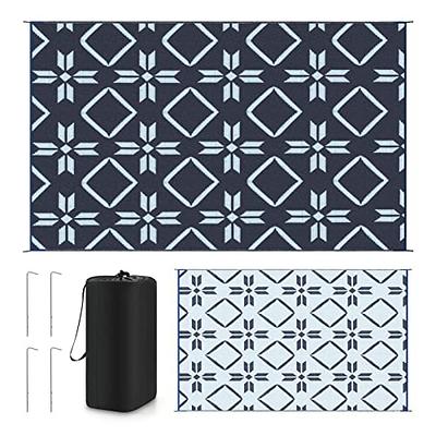 HIHEGD Outdoor Rug for Patio Camping RV, Waterproof Reversible Mat, Plastic  Straw Rug for Indoor Outdoor Patio Clearance, Porch, Deck, Backyard