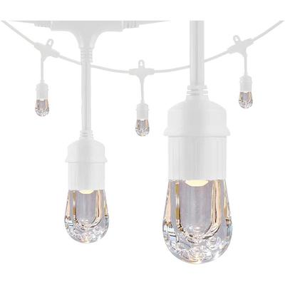 LUMINAR OUTDOOR 24' 12-Bulb Outdoor String Lights, White