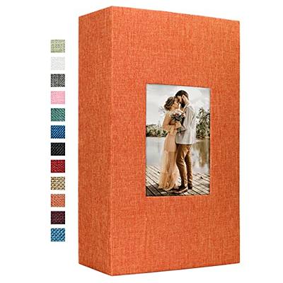 Suede Wedding Photo Album, Slip in Album For 200 4x6, 5x7 Photos