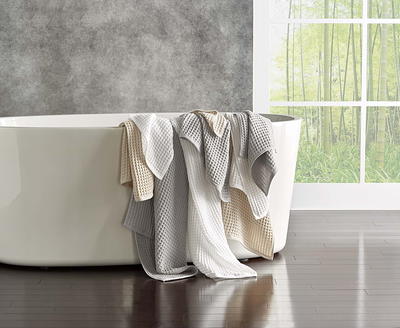 Uchino Waffle Twist Bath Towel - Linen