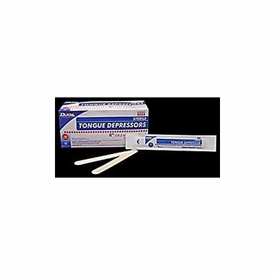 Dukal Tongue Depressors, Wood - Individually Wrapped, Sterile, 6 in L