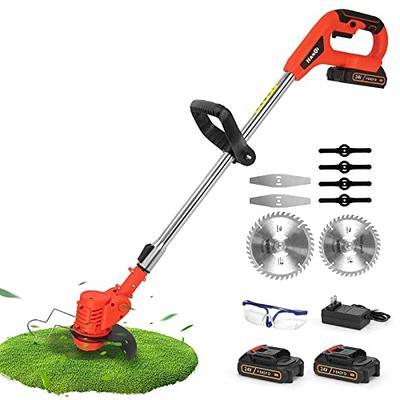  VEVOR Cordless String Trimmer, 12 20 V Battery Powered Weed  Eater with Auto Feed, 3 Spools, Battery and Charger Included, Cordless Weed  Wacker for Trimming and Edging, for Lawns, Orchards