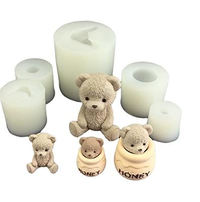 Handmade 3d Teddy Bear Silicone Mold For Diy Gifts, Decorative Ornaments,  Plaster & Candle Crafts