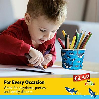 Glad for Kids Pool Party Paper Snack Bowls with Lids, Pool Party Kids  Paper Snack Bowls + Lids