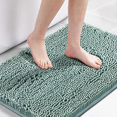 Nonslip Memory Foam Shaggy Bath Mat - Absorbent & Washable