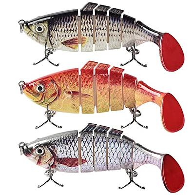 Topwater Fishing Lures, Fishing Lures for Bass Trout Segmented Multi  Jointed Swimbaits Slow Sinking Swimming Lures for Freshwater Saltwater  Fishing Lures Kit - Yahoo Shopping