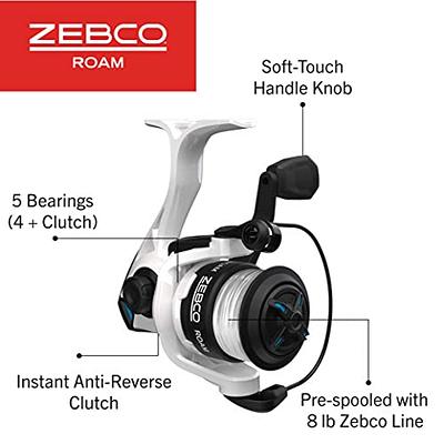 Zebco Roam Spinning Reel Telescopic Fishing Rod Combo, Extendable