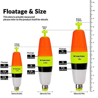 THKFISH 4PCS Fishing Float Bobber Weighted Bobbers Fishing Popping Cork  Float – Go Auto Van