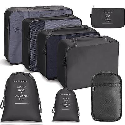 NuAngela Packing Cubes for Suitcases, 8 Set Luggage Organizers