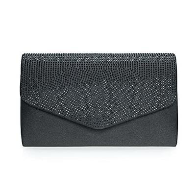 Small Black Wristlet Bag - Black Formal Clutch Bag - Small Evening