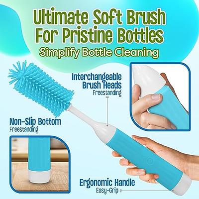 HOMEIFY Electric Bottle Brush Cleaner with Drying Rack - USB Rechargeable  Bottle Cleaner Kit with Interchangeable Silicone Brush Heads for Pacifiers,  - Yahoo Shopping