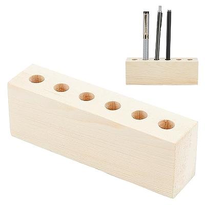  CIYODO Pen Display Stand Fountain Pen Holder Stationery Storage  Holder Desktop Rack Display Pencil Stand Rustic Vertical Organizer Wooden  Desk Wood Slots Pen Supplies Makeup Brush Holder : Office Products