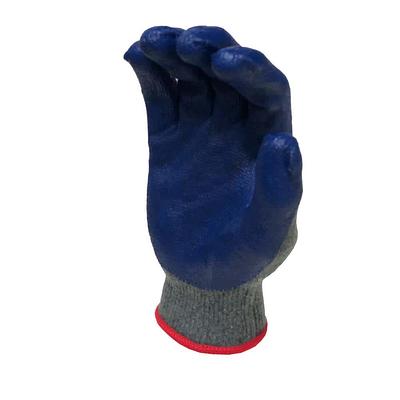 G & F Products - 3100M-10 120 Pairs Medium Rubber Latex Double Coated Work  Gloves for Construction, gardening gloves, heavy duty Cotton Blend Blue