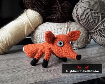 Red Fox Crochet Plush With Button Eyes - Yahoo Shopping