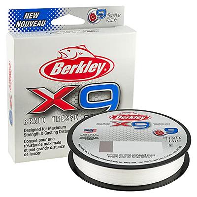 Berkley x9 Braid Superline, Crystal, 8lb test, 20 lbC